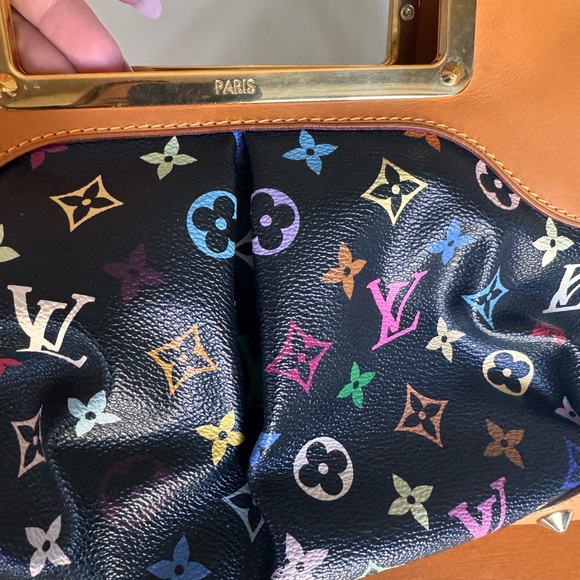 Louis Vuitton Multicolor Monogram Bag Judy Vintage Authentic - Picture 2 of 13